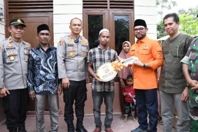Menabur Bibit Kebaikan dengan ke Ikhlasan, Polres Aceh Timur Bangun Rumah Layak Huni dengan Zakat