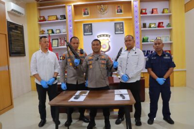 Polisi di Aceh Temuan dua Pucuk senjata Api di Duga Peninggalan Konflik