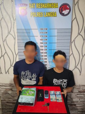 Polisi Langsa Aceh Bekuk Dua Warga Tamiang atas Kepemilikan 1 kg Narkoba Jenis Sabu