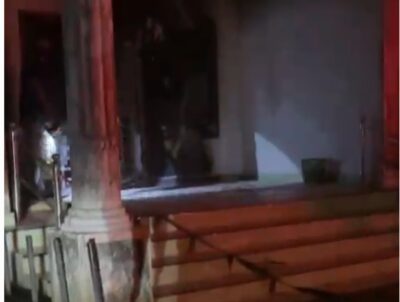 Kantor Dinas Sosial di Aceh Timur, Aceh diduga Dibakar Oleh Seorang Pria Lansia yang belum di Ketahui Identitasnya