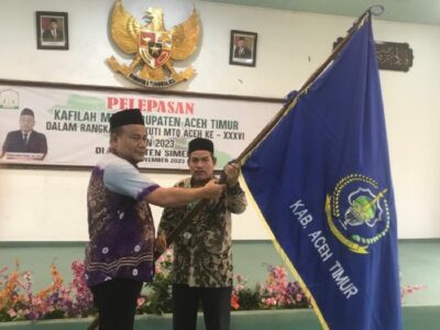Sekda Aceh Timur Lepas Kafilah MTQ ke Simeulue