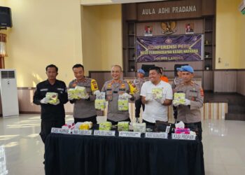 Kepolisian Resort Langsa, Aceh, Gagalkan Peredaran 10 Kg Narkotika Jenis Kepulau Jawa