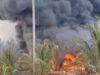 BREAKING NEWS: Kebakaran Sumur Minyak Ilegal Terjadi di Lhok Lemak, Aceh Timur, Aceh