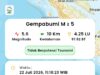 Gempa Magnitudo 5,6 Guncang Gayo Lues, BMKG: Tidak Berpotensi Tsunami