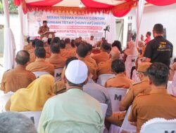 Langkah Nyata Pulihkan Korban Banjir, Al-Farlaky Launching Pembangunan Huntap Percontohan Aceh Timur
