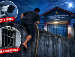 Napi Bos Narkotika Jenis Sabu Kabur dari Lapas Narkotika kelas IIB Langsa, CCTV Disebut Rusak